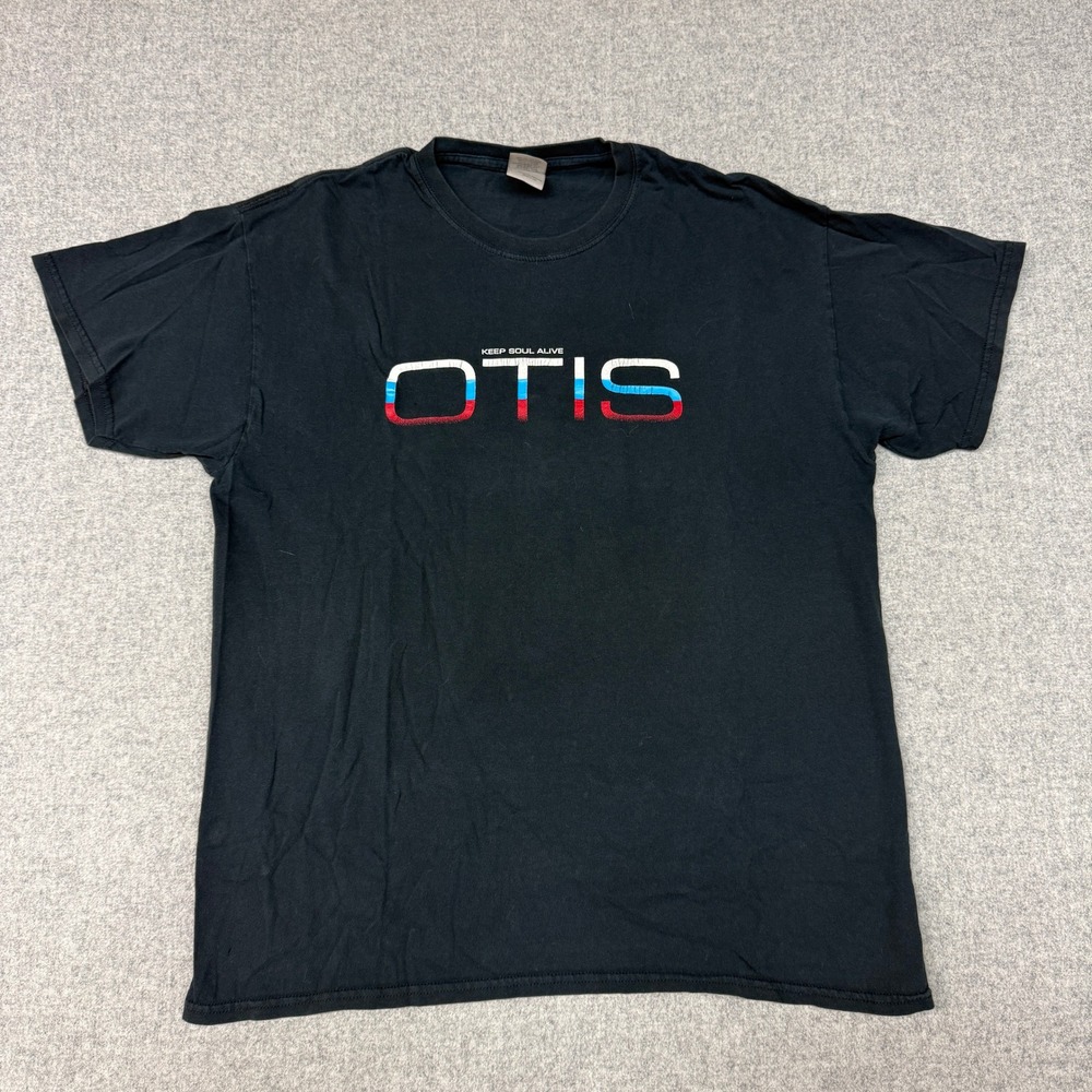 Gildan | Otis Keep Soul Alive Graphic T-Shirt | Large | Black | 100% Cotton Tee